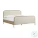 Hatia Natural Beige Basketweave King Panel Bed 