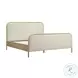 Hatia Natural Beige Basketweave King Panel Bed 