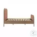 Hatia Sienna Red Basketweave Queen Panel Bed