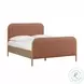 Hatia Sienna Red Basketweave Queen Panel Bed