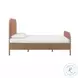 Hatia Sienna Red Basketweave Queen Panel Bed