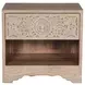 Haveli Whitewash 1 Drawer Nightstand