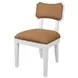 Hayden Camel Bow Back Faux Leather Dining Chair