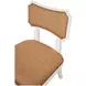 Hayden Camel Bow Back Faux Leather Dining Chair
