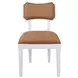 Hayden Camel Bow Back Faux Leather Dining Chair