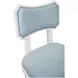 Hayden Light Blue Bow Back Performance Linen Dining Chair