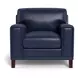 Halwyn Navy Leather Living Room Set