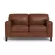 Halwyn Pecan Leather Living Room Set
