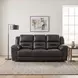 Hazen Black Double 92" Reclining Sofa