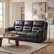 Hazen Black Double 92" Reclining Sofa