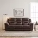 Hazen Dark Brown Double 92" Reclining Sofa