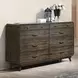 Rex Walnut 8 Drawer Dresser