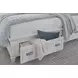 Harborwick White Dove King Storage Panel Bed