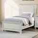 Silver Sands Gray Full Upholstered Panel Bed