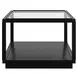 Glaze Onyx Rectangular Glass Top Cocktail Table