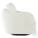 Bonnie White Faux Fur Swivel Chair with Power Footrest