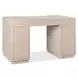 Marlowe Polished Limestone Leather 50" Executive Desk