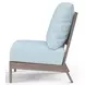 Laguna Canvas Skyline Upholstered Outdoor Armless Club Chair