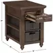 Oliver Brown Rectangular Chairside Table