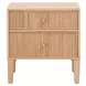 Highland Natural Oak 2 Drawer Nightstand