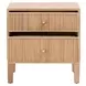 Highland Natural Oak 2 Drawer Nightstand