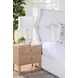 Highland Natural Oak 2 Drawer Nightstand