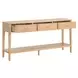 Highland Natural Oak 3 Drawer Console Table