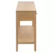 Highland Natural Oak 3 Drawer Console Table