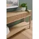 Highland Natural Oak 3 Drawer Console Table