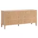 Highland Natural Oak 8 Drawer Double Dresser