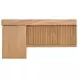 Highland Natural Oak 87" Extendable Rectangular Dining Table