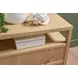 Highland Natural Oak Open Shelf 2 Drawer Nightstand
