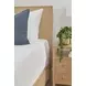 Highland Natural Oak Open Shelf 2 Drawer Nightstand