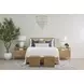 Highland Natural Oak Open Shelf 2 Drawer Nightstand