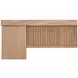 Highland Natural Oak 87" Extendable Rectangular Dining Table