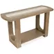 Bradford Riverbed Beige Rectangular Marble Top Sofa Table