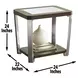 Truman Brown Rectangular End Table