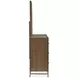 Lindon Belgian Wheat and White Upholstered Panel Bedroom Set