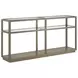 Glaze Quartz Rectangular Glass Top Console Table