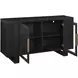 Reid Black 2 Door Server with USB Charging