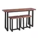 Jennings Brown 60" Rectangular Counter Height Table Set