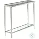 Jinx Glass And Nickel Small Console Table