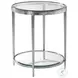 Jinx Glass And Nickel Round Side Table