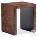 Belloir Walnut End Grain Veneers Chairside Table