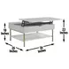 Whitman White And Champagne Rectangular Lift Top Cocktail Table