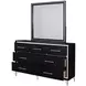 Ava Ebony Square Dresser Mirror