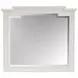 Willowbrook Egg Shell White 9 Drawer Dresser with Rectangular Mirror