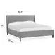 Fernholt Belgian Wheat and Gray King Upholstered Panel Bed