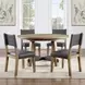 Aubrey Brown 54" Round Dining Table
