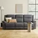 Dean Gray Double 86" Reclining Sofa